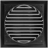 Repa Market 6 Inch Black Dryer Vent Hood/Duct Cover for