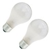 Bulbrite 25A 25-Watt 130-Volt Long Life Standard Incandescent A19 2-Pack,