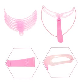 Ipetboom 6 Sets Eyebrow Aid Eyebrow Shaping Eyebrows Stencils Pro Tools Eyebrow Stamp Stencil Eyebrows Drawing Stencils Eyebrow Tools Household Artifact Four Generations Plastic