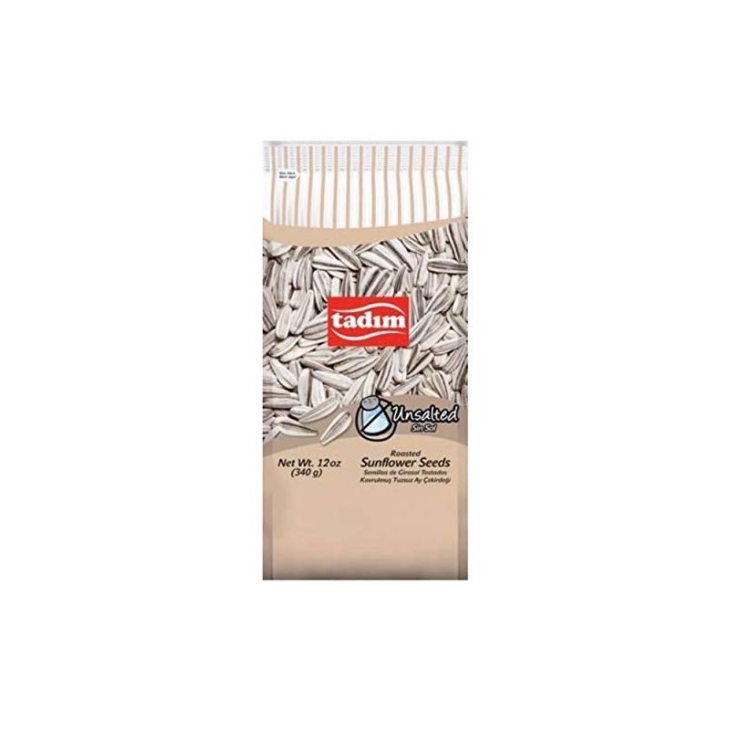 Tadim Unsalted Roasted Sunflower Seeds 12 oz Pack of 2