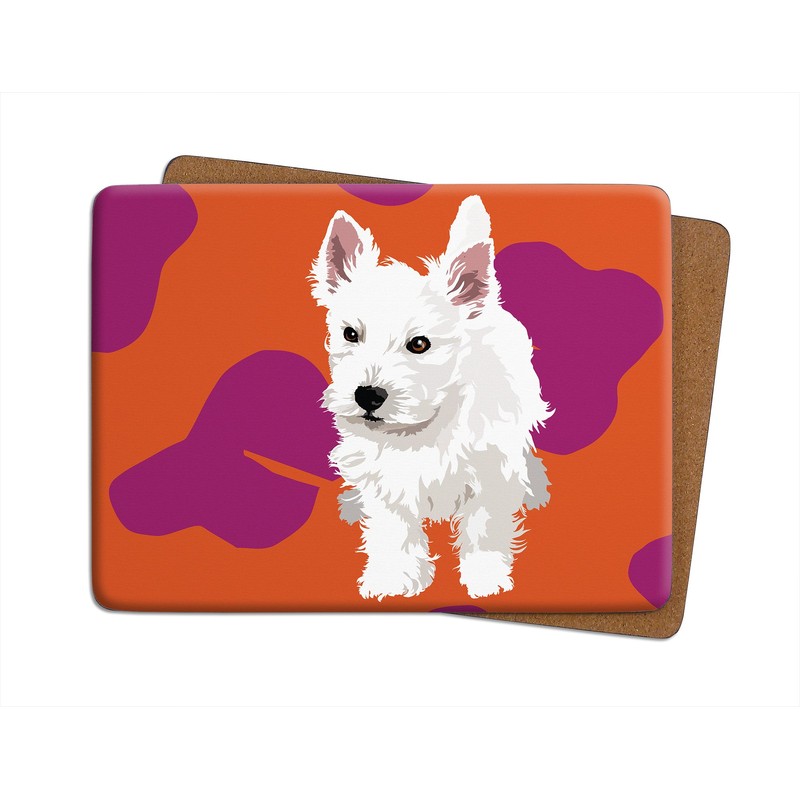 Leslie Gerry Dog Placemats, Set of 4