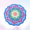 BESPORTBLE Fringed Round Beach Towel Yoga Mat Polyester Blanket Shawls