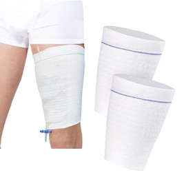 2 PCS Catheter Leg Bag Holder for Men or Women Catheter Bag Holder Catheter Supplies Stay in Place Urine Bags for Legs,Catheter Stabilization Device(X-Large)