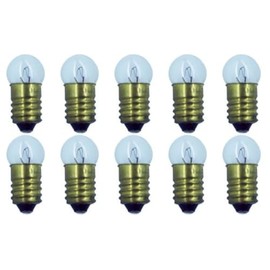 CEC Industries #1447 Bulbs, 18 V, 2.7 W, E10 Base, G-3.5 Shape (Box of 10)