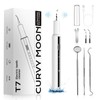 CURVY MOON Rechargeable Teeth Cleaning Tool with Replacement Head, Oral