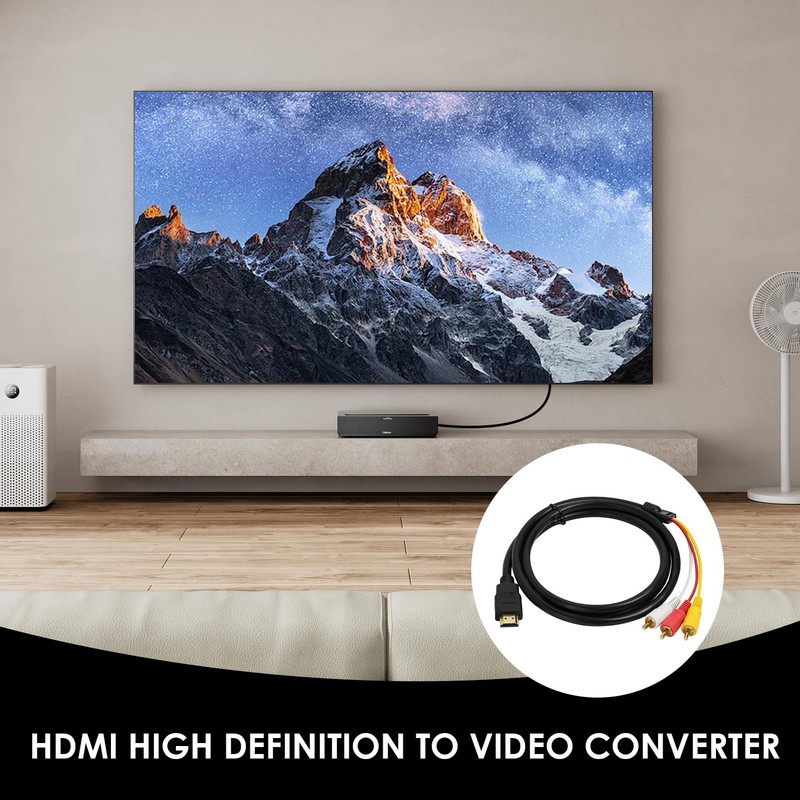 PosyLane HDMI to 3RCA, 1080P HDMI to AV Video Audio