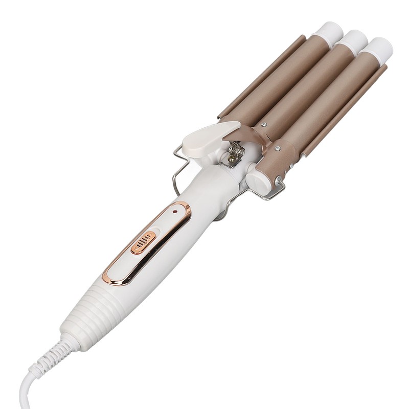 Wavy Curling Wand 3 Barrel Hair Crimper Dry and Wet