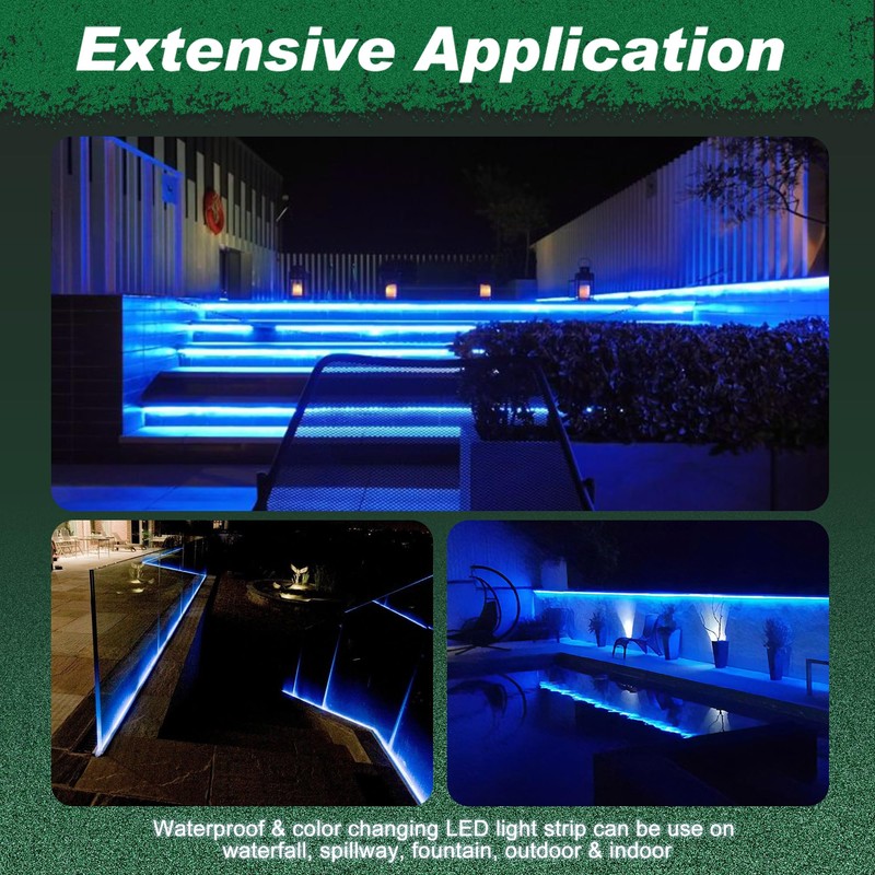 Gepas LONGRUNNEW Replacement 35.4'' LED Light Strip Color Changing for