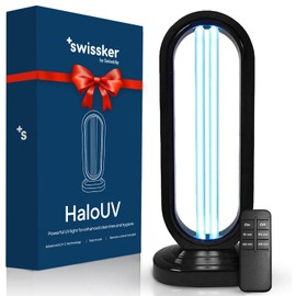 Swissklip Swissker HaloUV, Mold Remover, Home Disinfection Device, Dust Mites Remover, UV Light Sanitizer, Ultraviolet Sanitizer for Home, Room & Kitchen, Ultraviolet Light with 4 Speed Timings