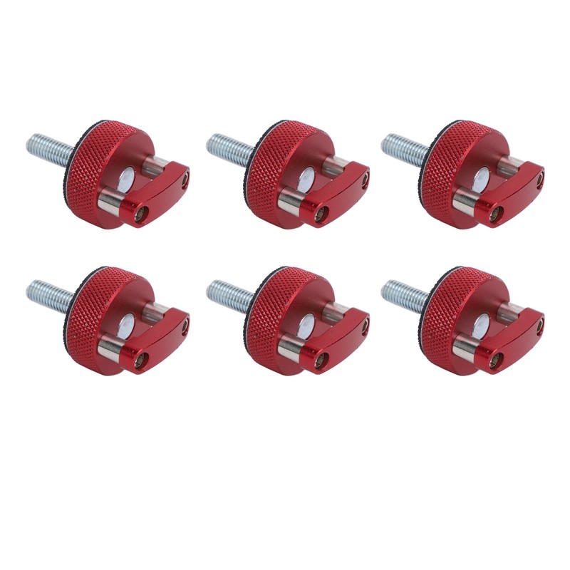 6PCS Hard Top Quick Removal Fastener Thumb Screw with D