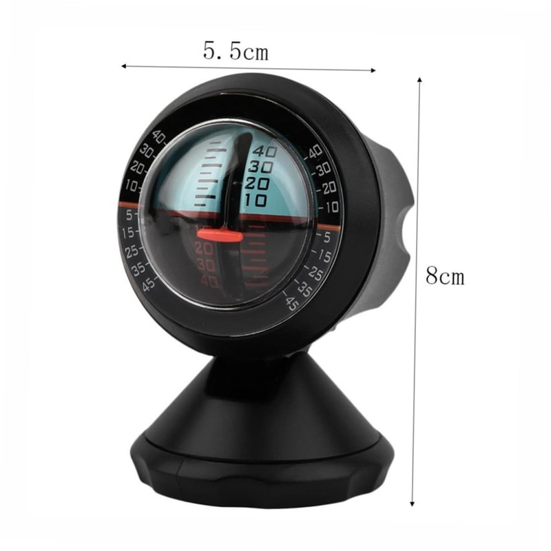 Mobestech Car Level Indicator Vehicle Inclinometer Tilt Gauge Easy to