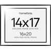 Homeforia Diploma 16x20 Picture Frame Black, High End Metal 16x20
