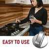 Azushwer 4 Pcs 6MM Silver Gas Hob Knobs, Universal Cooker