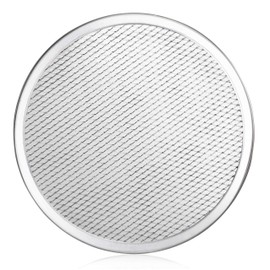 New Star Foodservice 50943 Restaurant-Grade Aluminum Pizza Baking Screen, Seamless, 10-Inch, Pack of 6