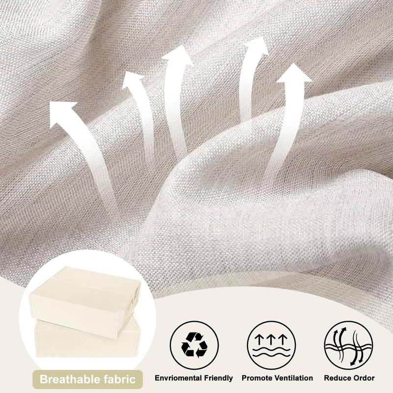 DELLAN Bed Sheet Organizer, Linen Closet Organizers and Storage, Foldable