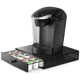 SICHEER K Cup Organization Storage Drawer Maker K Cup Holder Coffee Pod Organizer Stand Tray Counter Rack Countertop Maker Stand Capsules Compatible with Keurig Accessories Holds 36 Pods