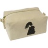 'Girl in Hoodie Side View' Canvas Wash Bag/Makeup Case (CS00038138)