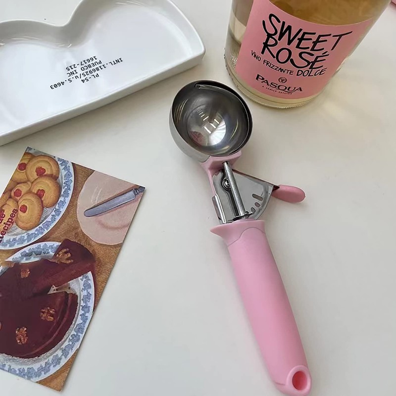 2 Pack Ice Cream Scoop Cookie Dough Scoop With Trigger