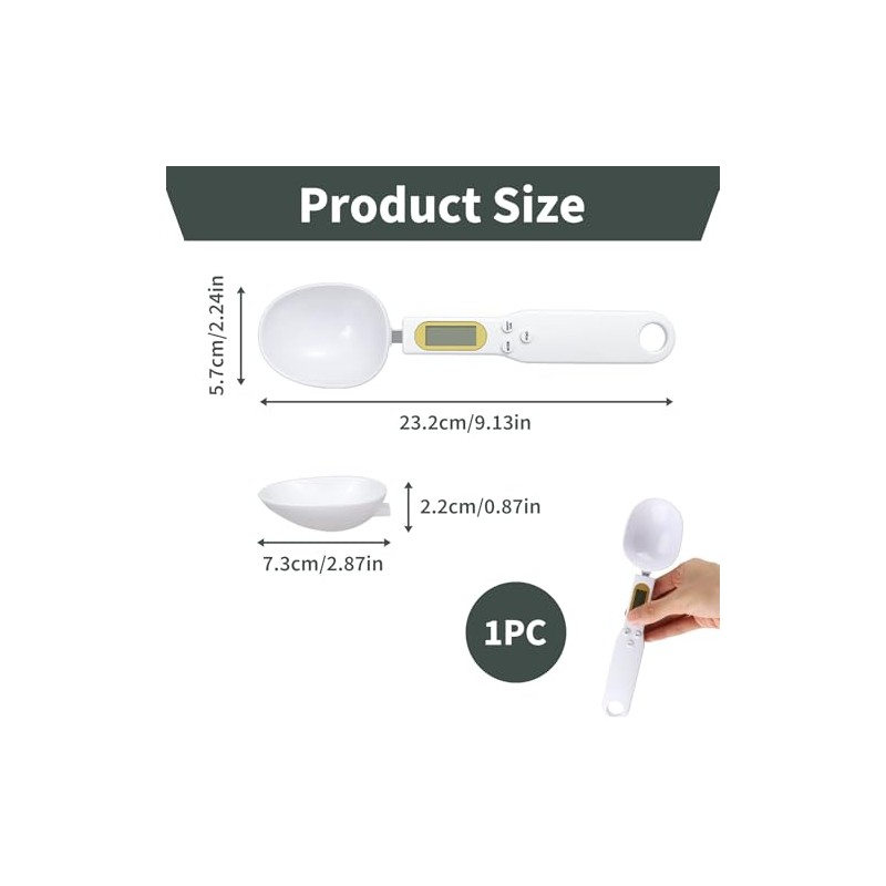 Báscula digital de cocina, precisión de 500 g/0,1 g, con