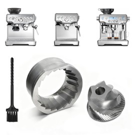 Conical Grinder Burr Set Replacement for Breville Coffee Grinder Burr,Compatible with Breville Espresso Machines Coffee Grinder Burr for BES870/875/876/878/980(5 star),Upgraded Durable Stainless Steel