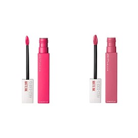 Maybelline Labial Liquido Matte Larga Duracion Superstay, Matte Ink 30 Romantic, 5 g  Labial Liquido Matte Larga Duracion Superstay City Edition, 125 