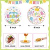 Easter Paper Plates Colorful Eggs Bunny Dessert Plates for Spring