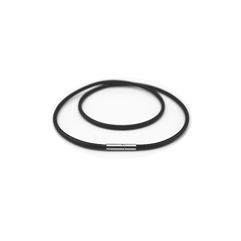 Glory Qin - Cuerda de piel negra de 2 mm