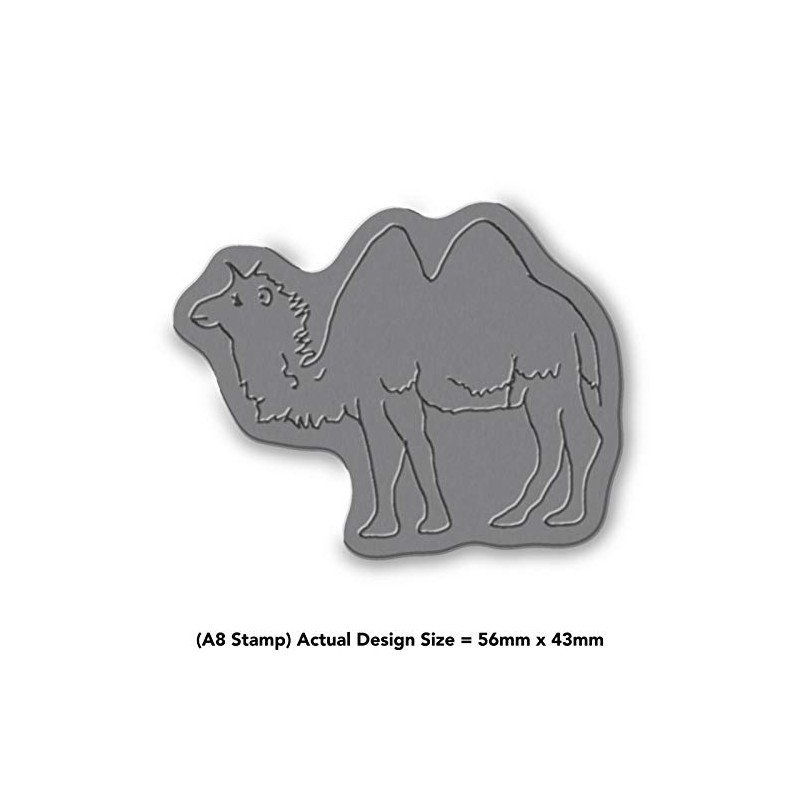 'Camel' Rubber Stamp - Unmounted Design for Crafting & Scrapbooking,
