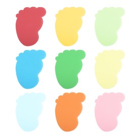 PATIKIL Bulletin Cutouts Paper, 36 Pcs Footprint Shaped Bulletin Board Paper Cut Outs Decorations for Classroom DIY Crafts Projects Party Supplies, Multicolored