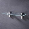 AWEN 4pcs Solid Metal Adjustable Wood/Glass Shelf Bracket Wall Mount,