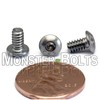 MonsterBolts - #6-32 x 1/4" Button Head Socket Cap Screws,