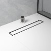 Premium 24" Black Stainless Steel Linear Shower Drain CUPC Certified