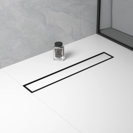 Premium 24" Black Stainless Steel Linear Shower Drain CUPC Certified Direct Dropship to US CustomersMaterial: Stainless Steel, Color: Black