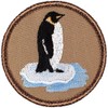 Penguin Patrol Patch - 2" Diameter Round Embroidered Patch