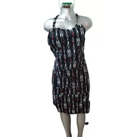 Like Shop Mandil Estampado Personalizado De Gabardina Con Bolsas