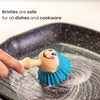 Vigar Dolls Dish Brush with Ergonomic Handle and Dress-Shaped Brush