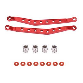 Aluminium Alloy Front / Rear Upper Chassis Linkage for AXIAL Wraith AX90056 RC Car (Red)