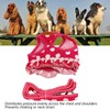 Dog Harness Leash Adjustable Escape Proof Breathable Safe Dots Design