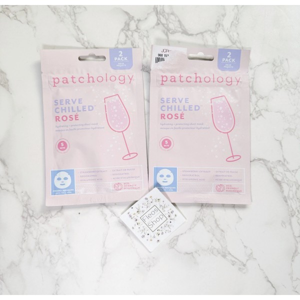 Patchology Serve Chilled Rose Hydrating Renewing Sheet Mask 2-pack (4ct