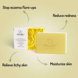 CellRen Eczema Soap Bar. Natural Relief for Eczema. Safe For Adults, Kids, and Babies. Extra Skin-Calming Formula. 4oz
