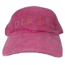 Diesel Fashion Diesel Corduroy Hat  Adjustable Strap Back Vibrant Pink OutdoorHat Cap
