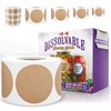 MESS Dissolvable Canning Labels – 200 Kraft 2" Removable Mason