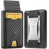 TRAVANDO Swype Slim Wallet for Men Metal RFID Blocking Mens