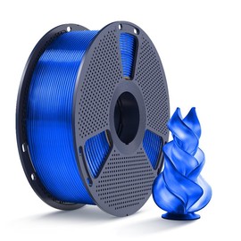 SUNLU PLA Super vibrant colors Tangle-Free PLA 1.75mm 1KG | ±0.02mm High Precision | No-Clog Filament for Smooth 3D Prints Perfect for Beginners & Pros:_PLA+ Transparent Blue