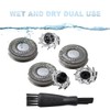 3Pcs Replacement Shaver Head Blade Cutters with Clean Brush for