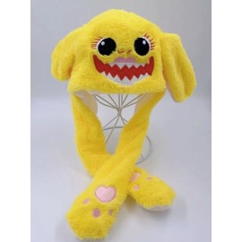 HaT Cute Moving Ear Hat Plush Hat Yellow Shark
