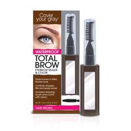 Cover Your Gray Total Brow Eyebrow Sealer & Color - Dark Brown