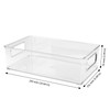 CHUENKUK Fridge Organiser, Stackable, Set of 3, 25.5 x 15.1