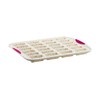 Trudeau 24 Slot Mini Bar Pan Silicone Bakeware, Confetti White