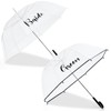 Sunnymove 2 Clear Wedding Umbrellas, Large Bubble Wedding Umbrella for